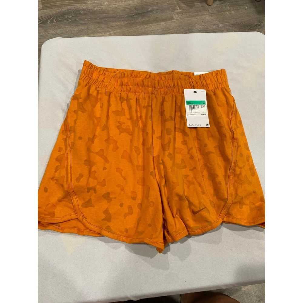 Nike Kids Training Shorts XL Orange Tonal Camo Loose Fit FB1095-815 NWT